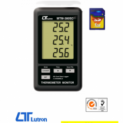 路昌LUTRON MTM-380SD 三通道温度计+SD记录器